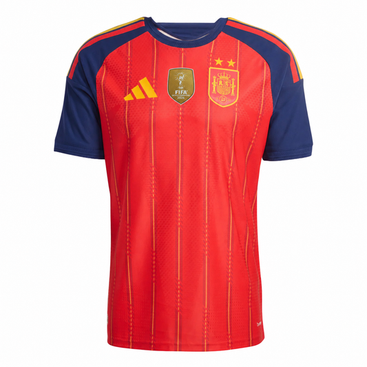 Camiseta España Hombre Primera Equipación autentich 26 - Campeones del Mundo