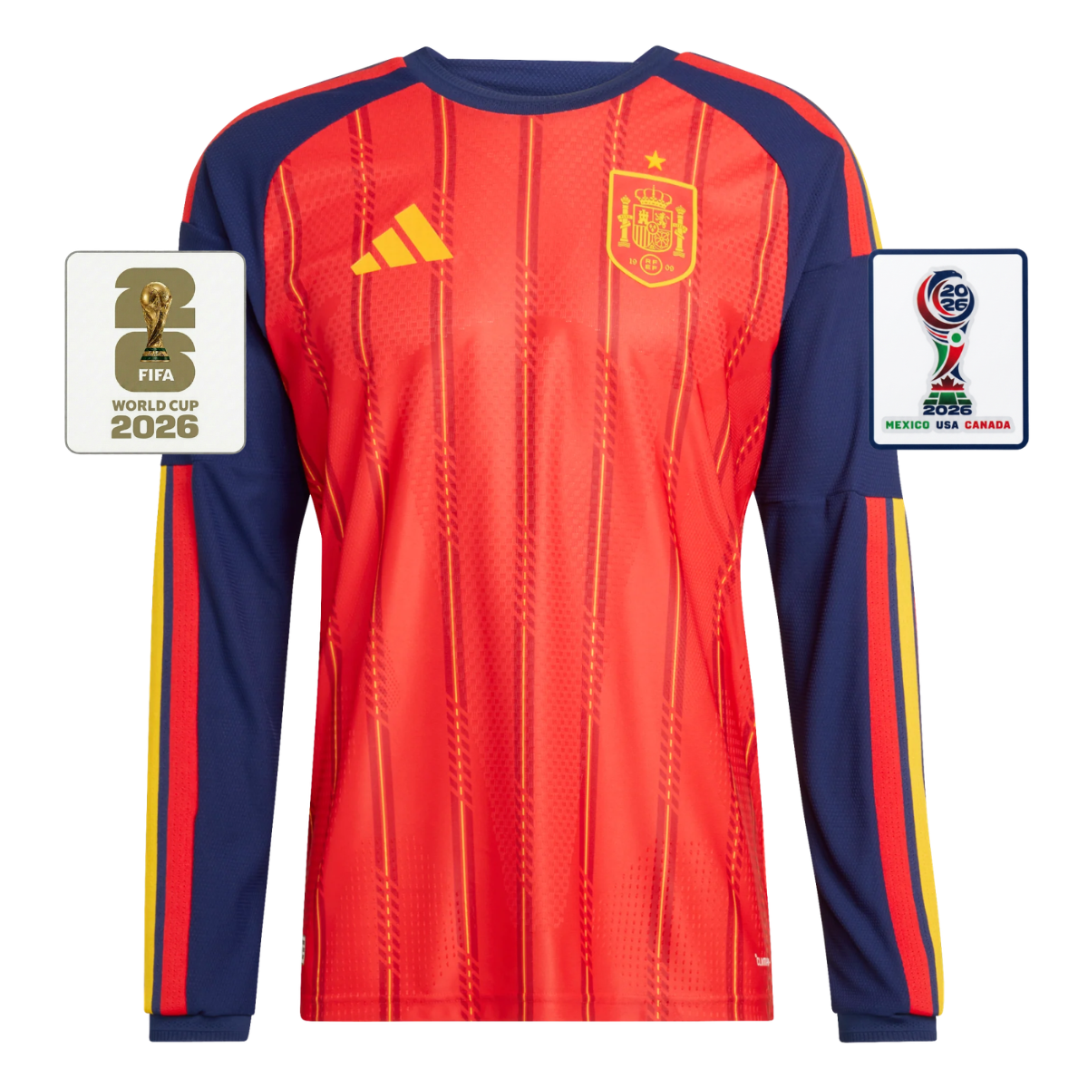 Camiseta España Hombre Primera Equipación Manga Larga 26