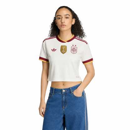 Camiseta España Mujer Segunda Equipación Top 26 - Campeones del Mundo