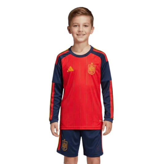 Conjunto de Niños España Primera Equipación Manga Larga 26