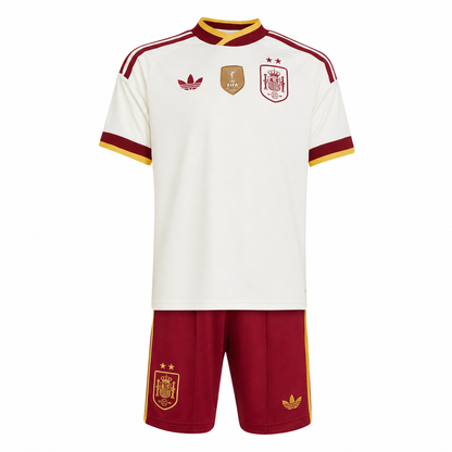 Conjunto de Niños España Segunda Equipación 26 - Campeones del Mundo
