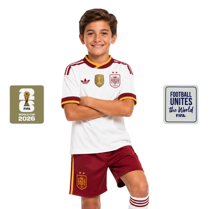 Conjunto de Niños España Segunda Equipación 26 - Campeones del Mundo