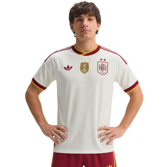 Camiseta España Hombre Segunda Equipación autentich 26 - Campeones del Mundo
