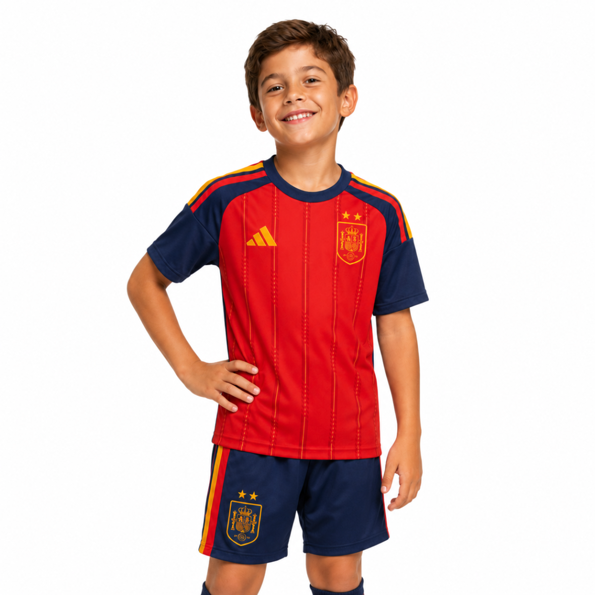Conjunto de Niños España Primera Equipación 26
