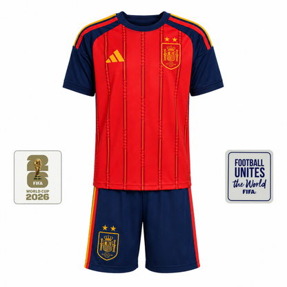 Conjunto de Niños España Primera Equipación 26