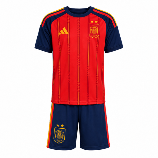 Conjunto de Niños España Primera Equipación 26