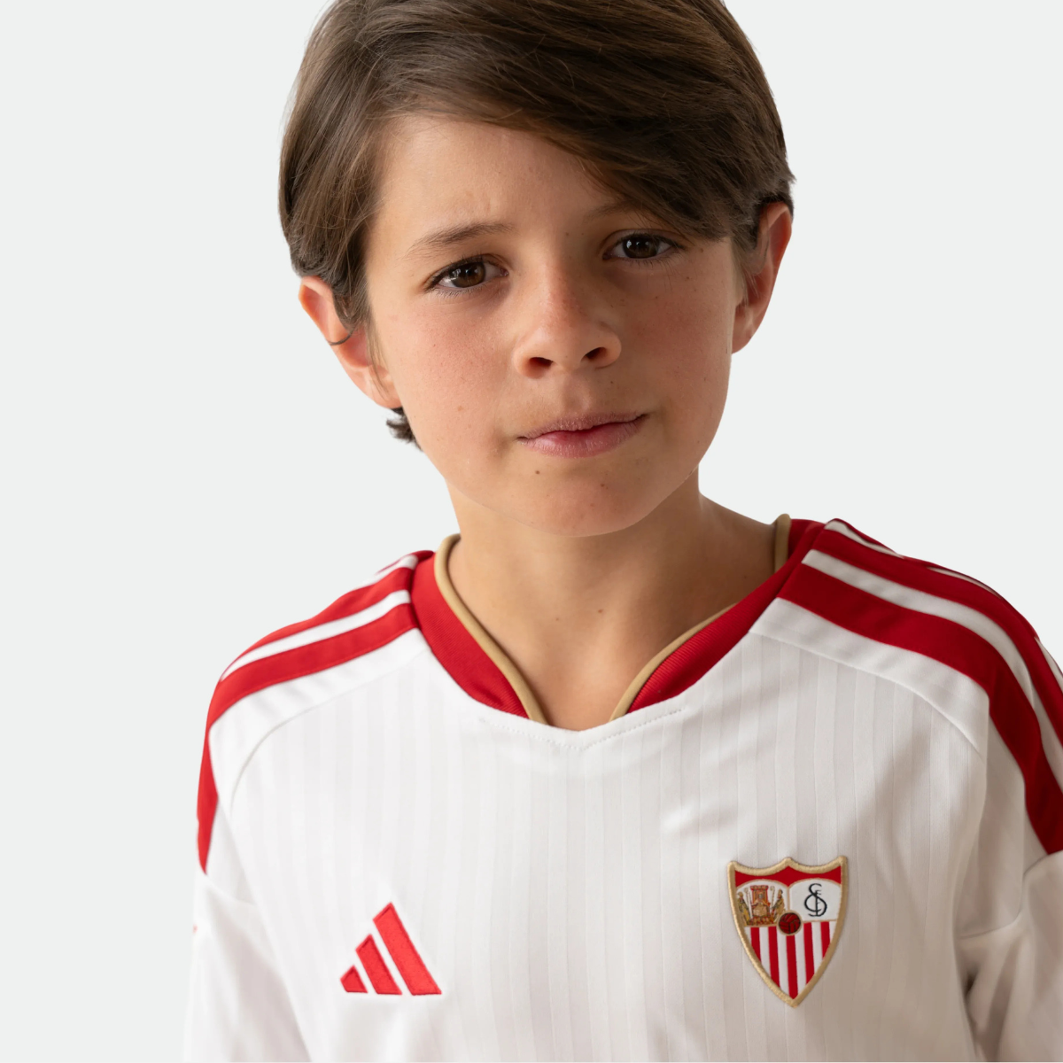 Conjunto de Niños Sevilla Primera Equipación 26/27