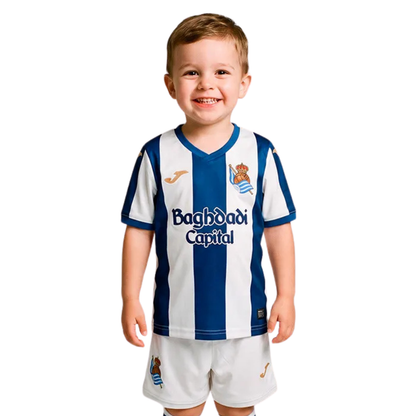Conjunto de Niños Real Sociedad Primera Equipación 26/27