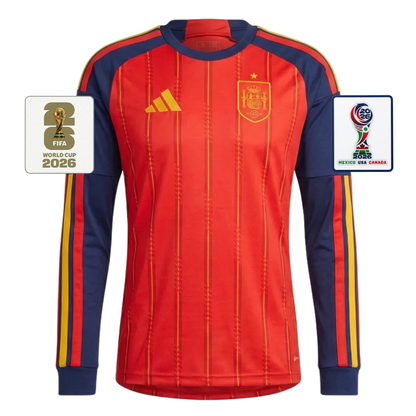 Camiseta España Hombre Primera Equipación Manga Larga autentich 26