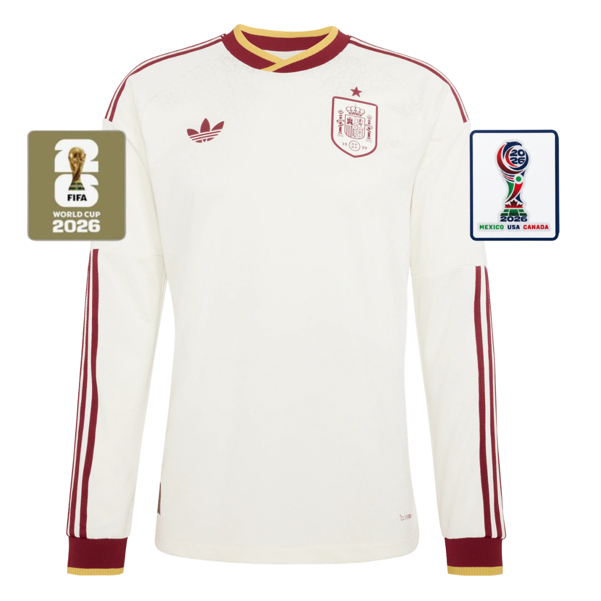 Camiseta España Hombre Segunda Equipación Manga Larga 26